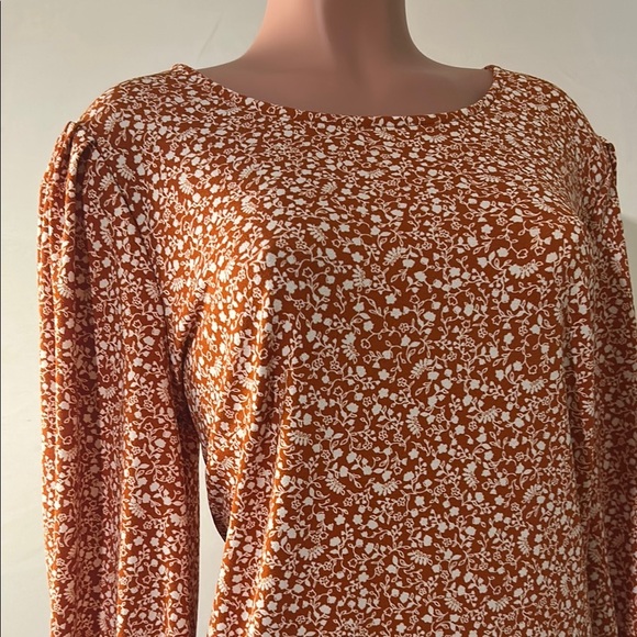 Adrianna Papell Stretch Plus Floral Print Tunic Top Blouse Women's Size 1X  NWT - Picture 6 of 14
